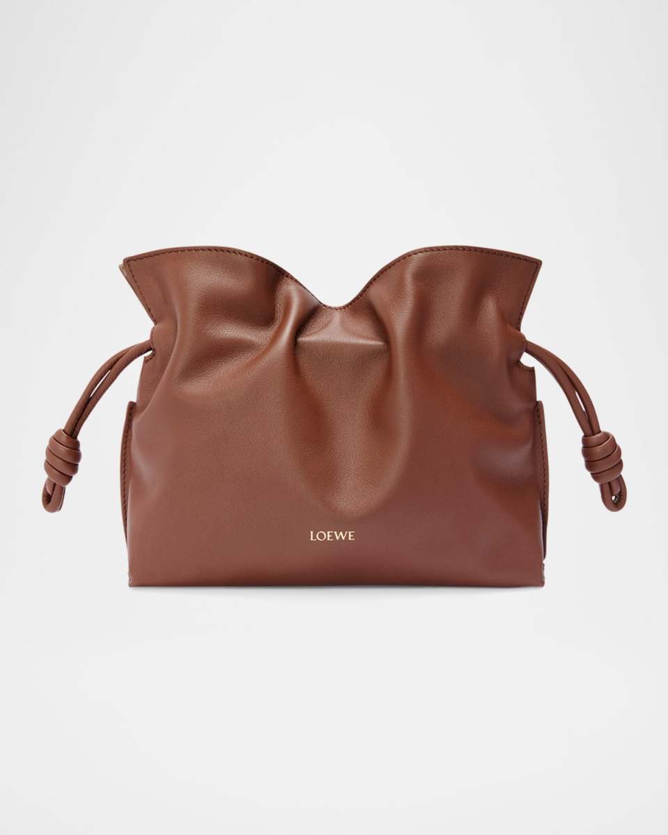 x Suna Fujita Flamenco Mini Hamster Clutch Bag in Leather